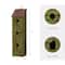 Glitzhome® 18" Green Window-Blinds Distressed Solid Wood Birdhouse